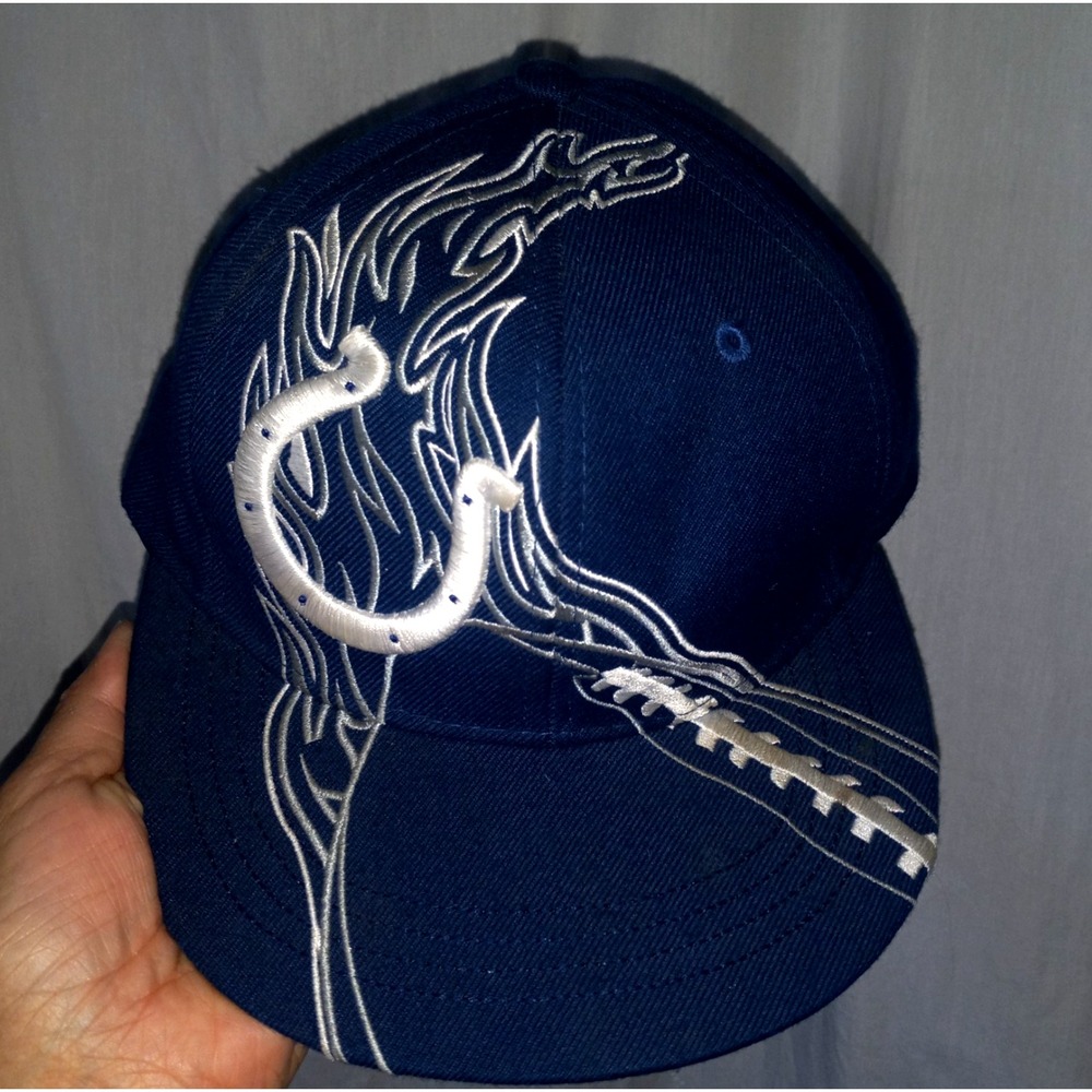 NFL Football Team Indianapolis Colts Redzone Flatbill‎ Cap Hat Size 7 1/8 Fitted